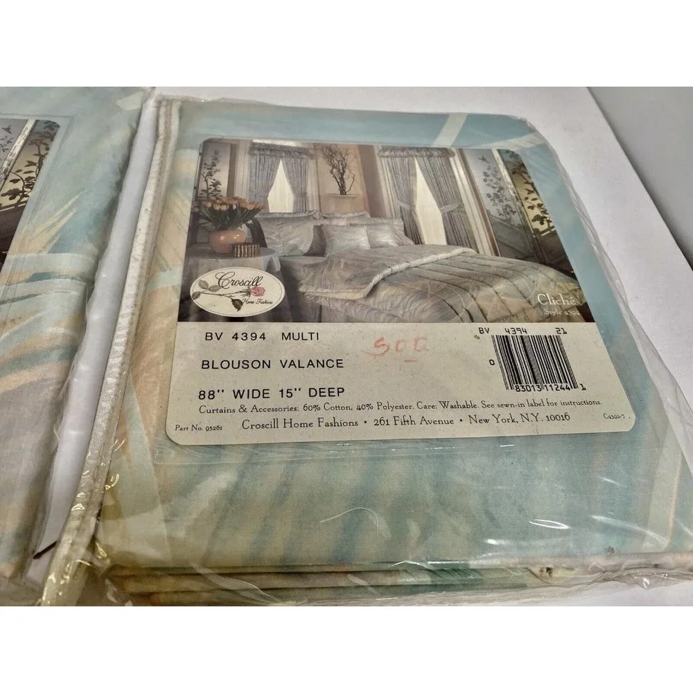Croscill Home Fashions Blouson Valance 88” Wide x 15